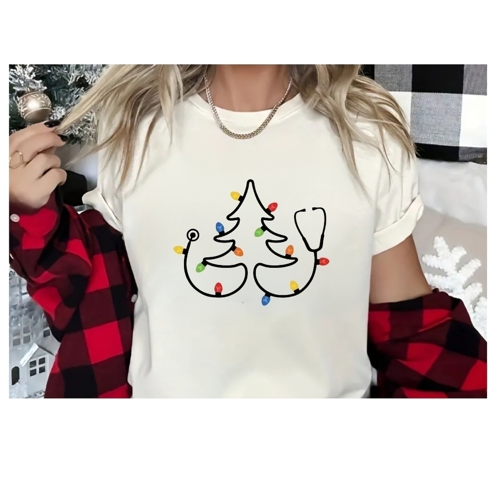Christmas Stethoscope TSHIRT
